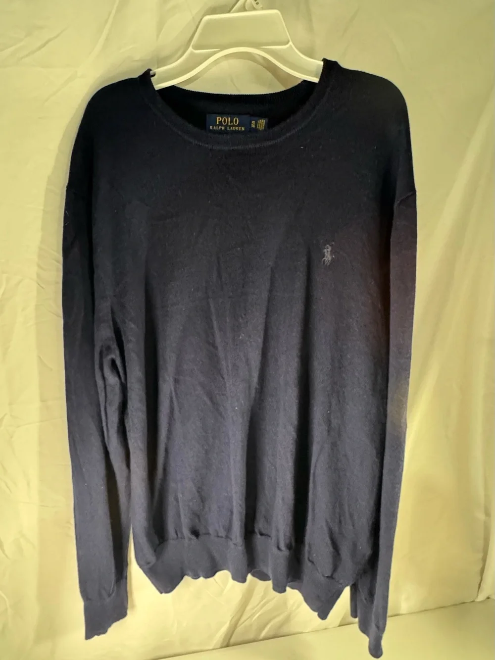 Ralph Lauren Men’s Navy Crewneck Sweater with Polo Pony